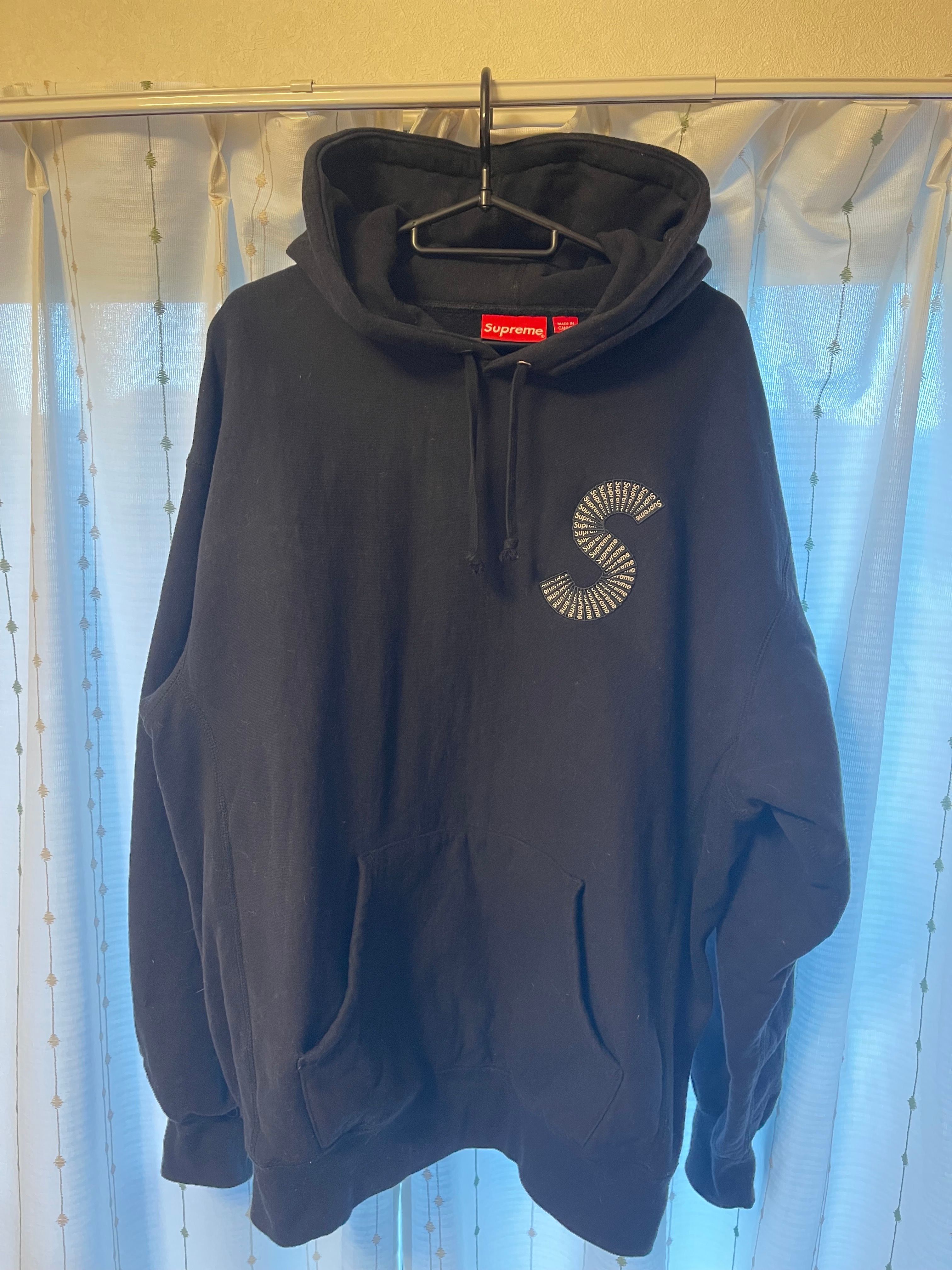Supreme S Logo Hooded Sweatshirt "Black" (20FW)