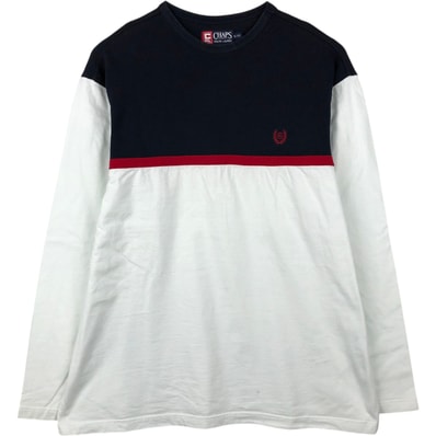 古着 ラルフローレン Ralph Lauren CHAPS チャップス ロングTシャツ ロンT メンズXL相当/eaa638023