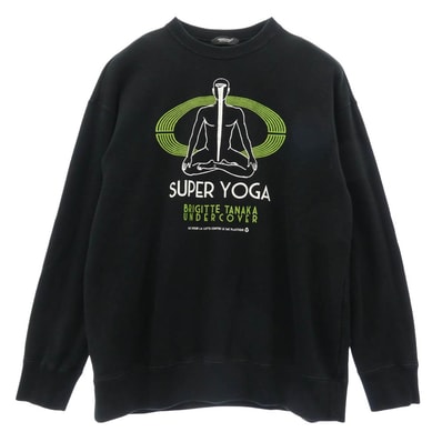 UNDERCOVER アンダーカバー スウェット 24AW UC2D1894-2 Brigitte Tanaka SUPER YOGA スパー ヨガ スウェット トレーナー ブラック系 2【中古】