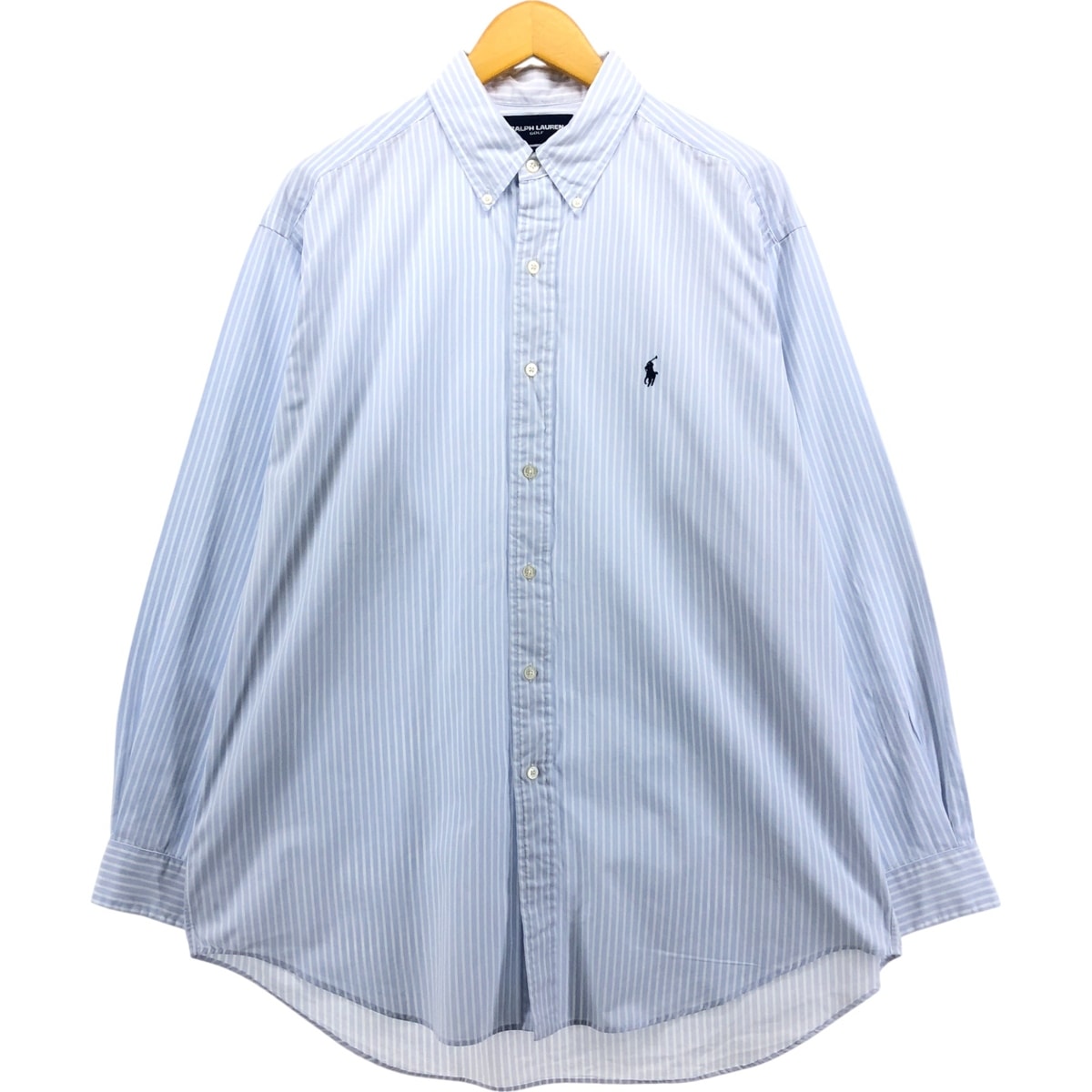古着 ラルフローレン Ralph Lauren RALPH LAUREN GOLF TILDEN 長袖 ボタンダウンストライプシャツ メンズL相当/eaa568747