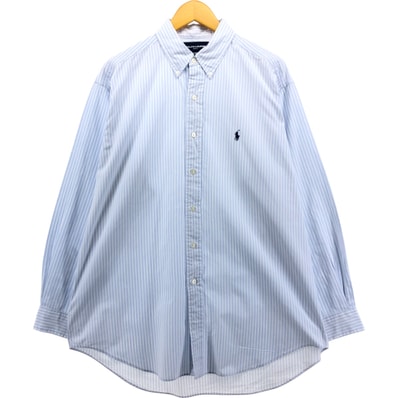 古着 ラルフローレン Ralph Lauren RALPH LAUREN GOLF TILDEN 長袖 ボタンダウンストライプシャツ メンズL相当/eaa568747