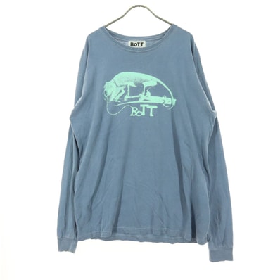 BOTTO ボット 長袖 カットソー L ブルー系