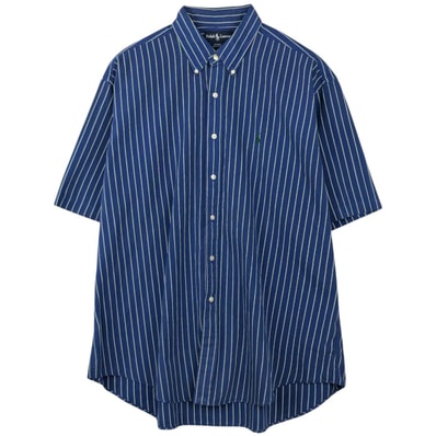 古着 ラルフローレン Ralph Lauren BLAIRE 長袖 ボタンダウンストライプシャツ メンズXL相当/eaa643915