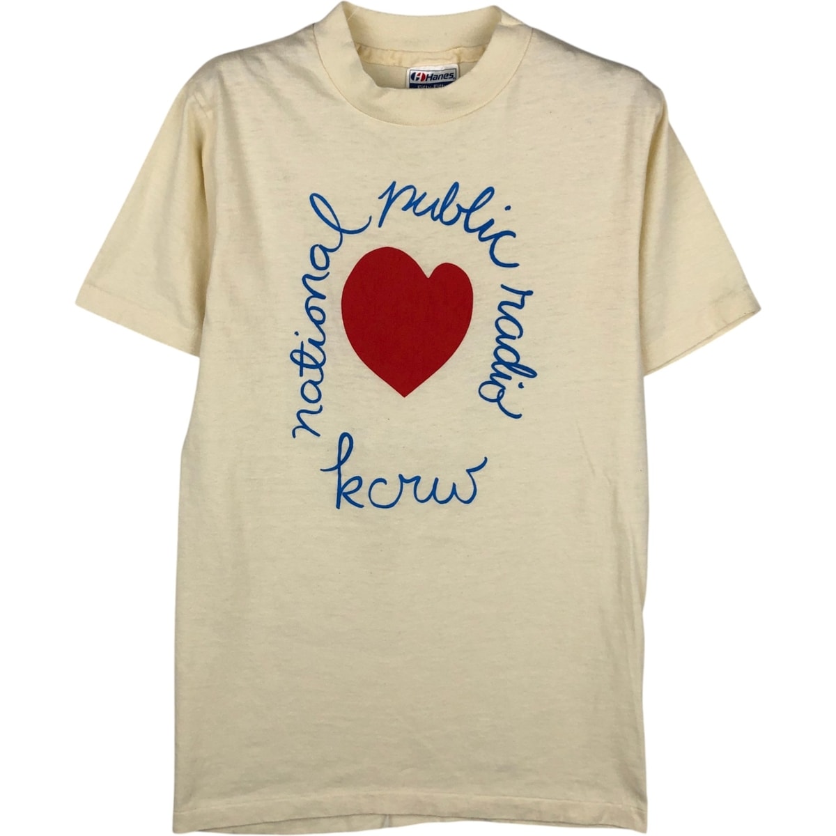 古着 80年代 ヘインズ Hanes Fifty-Fifty 青タグ プリントTシャツ USA製 メンズS相当 ヴィンテージ/eaa629186