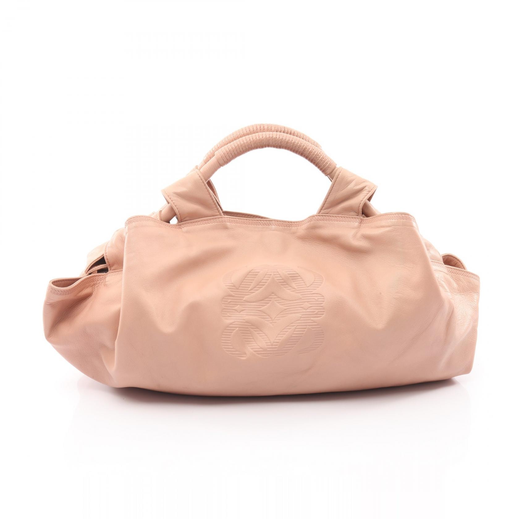 ロエベ LOEWE ナッパアイレ ハンドバッグ バッグ レザー レディース ピンク系 【中古】