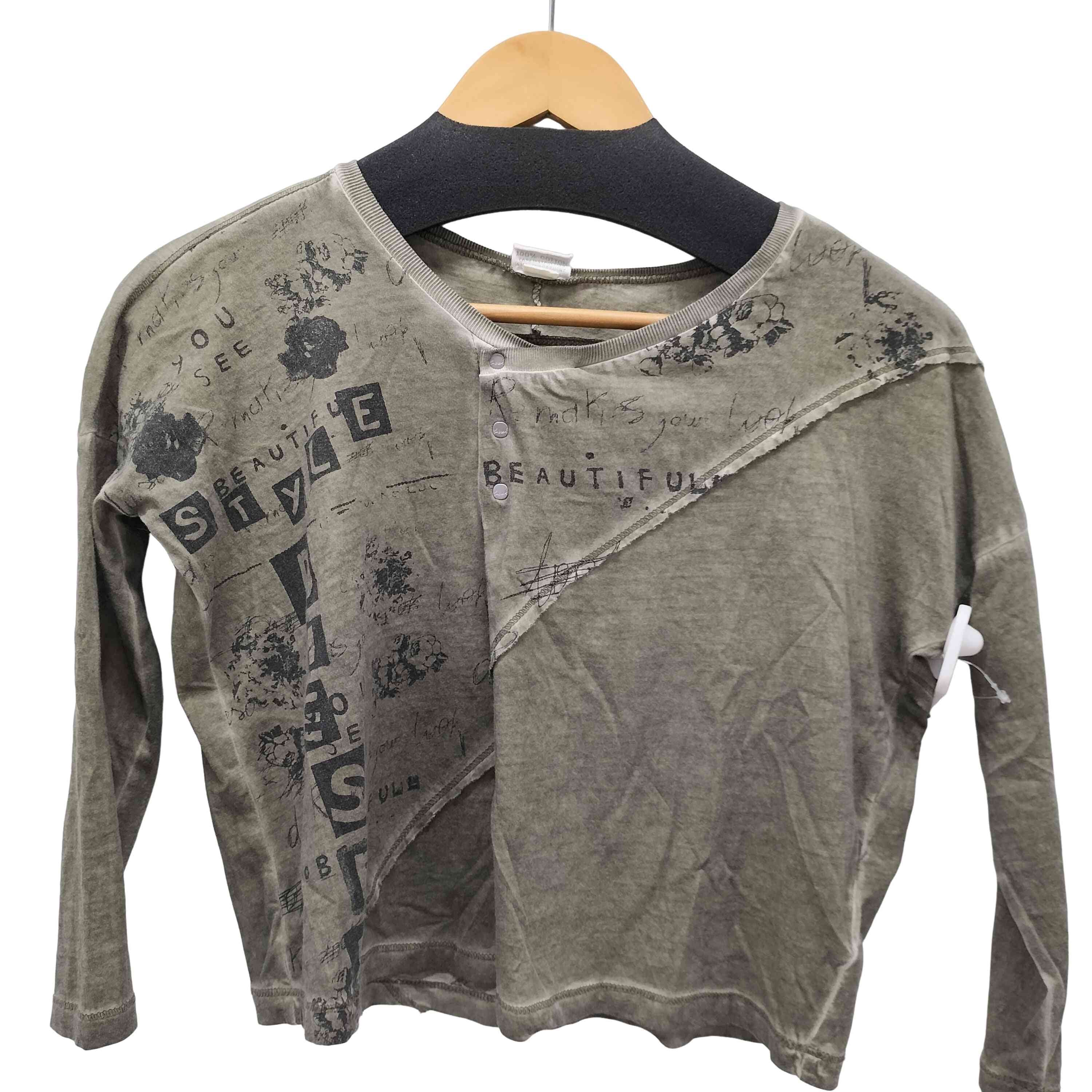 Y2K グラフィック クロップド カットソー【1140712571982】