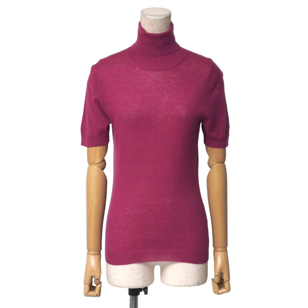 ■未使用品■MAX MARA マックスマーラ ニット サイズM 総カシミヤ 半袖セーター タートルネック 20260406/RA8862