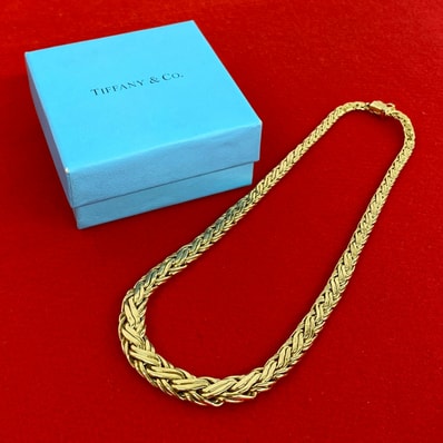 TIFFANY&Co. ティファニー ビザンチン ブレイド ネックレス K18イエローゴールド ネックレス ゴールド
27488
