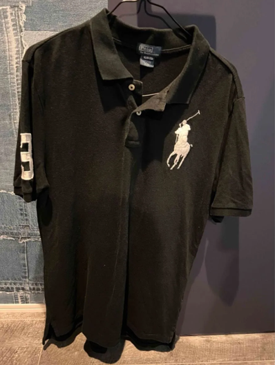 ラルフローレン/Ralph Lauren/ポロシャツ/ビッグポニー/アメカジ/ブラック/黒/ストリート/STREET/HIP HOP/ヒップホップ/New York/ニューヨーク/NY/定番モデル/BIGPONY