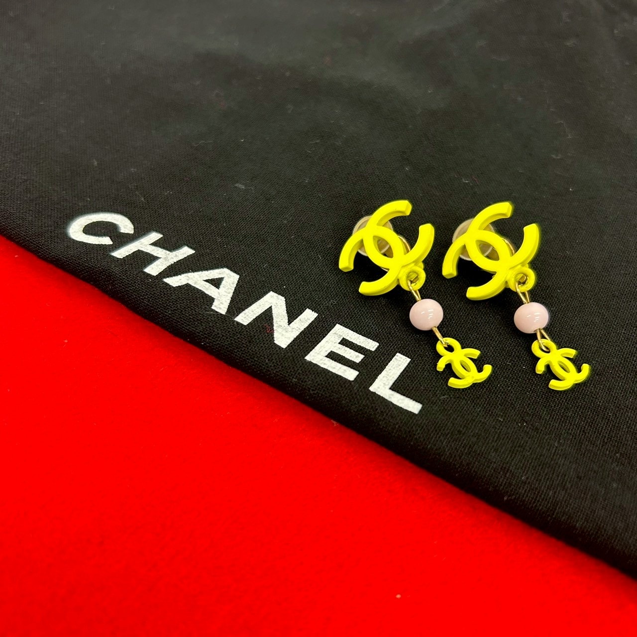 CHANEL シャネル ココマーク GP プラスチック イヤリング ゴールド
 41588