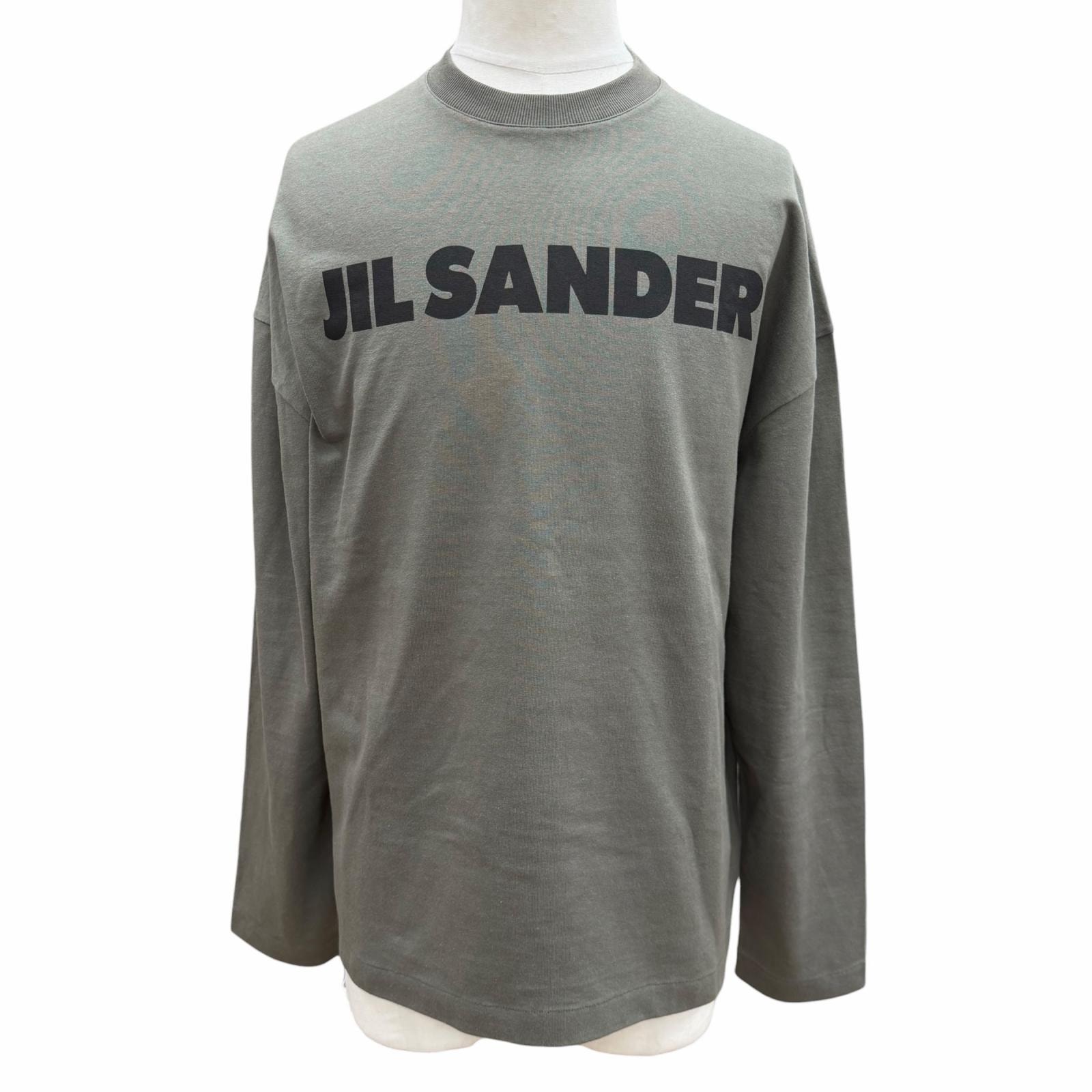 美品 ジルサンダー 長袖Tシャツ カーキ メンズ S J22GC0136