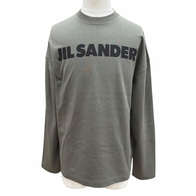美品 ジルサンダー 長袖Tシャツ カーキ メンズ S J22GC0136