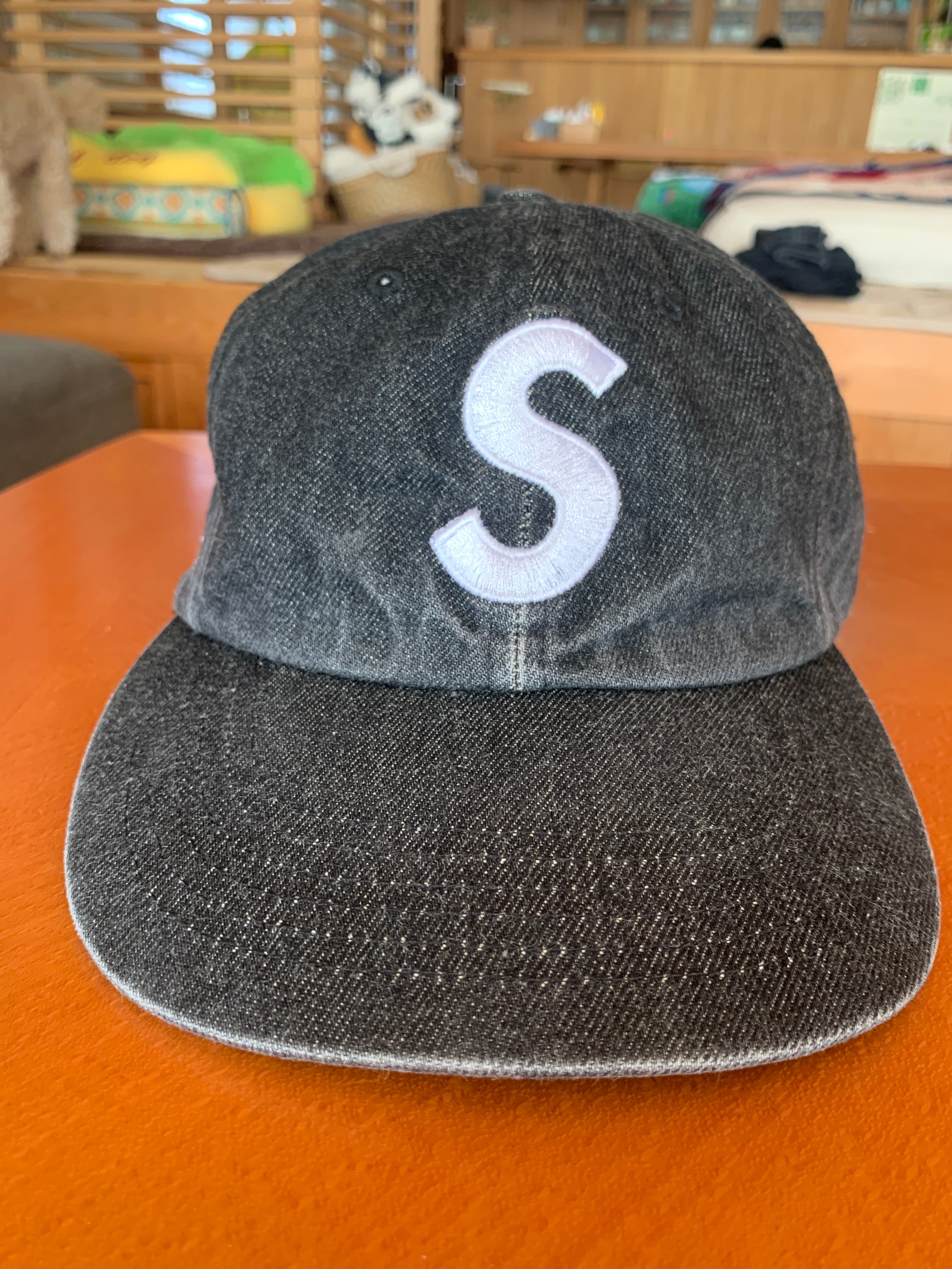 Supreme Kevlar Denim S Logo 6-Panel "Black"