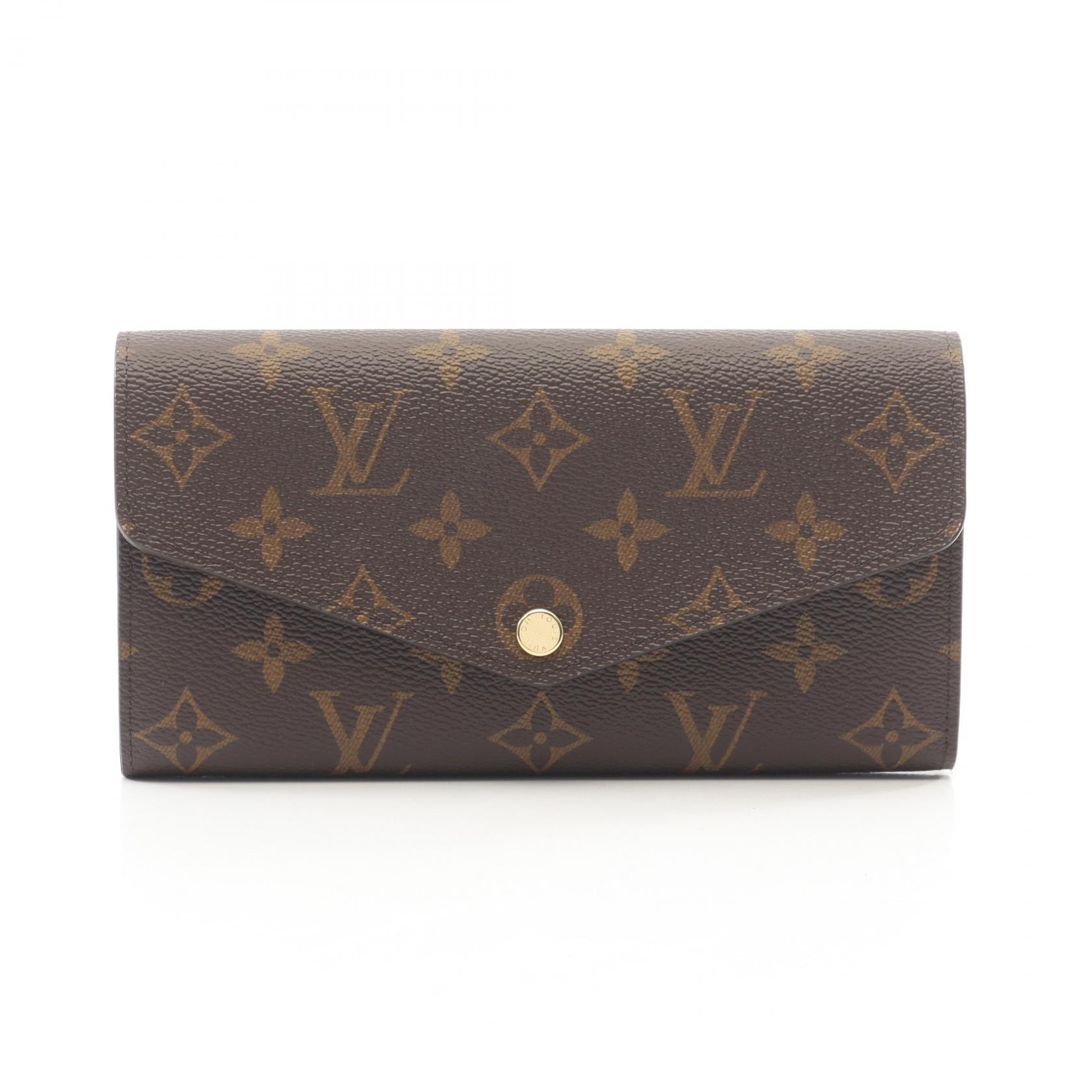 ルイ・ヴィトン LOUIS VUITTON ポルトフォイユ サラ モノグラム 二つ折り長財布 財布 PVC レディース ブラウン系 M60531 【中古】