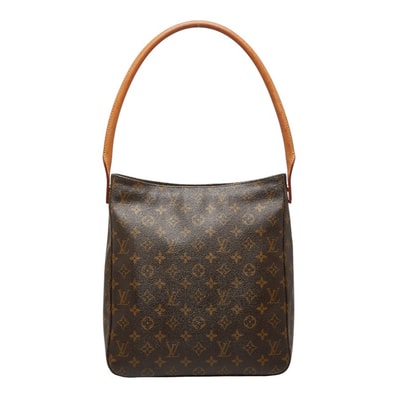 ルイ ヴィトン モノグラム ルーピングGM ワンショルダーバッグ ハンドバッグ M51145 ブラウン PVC レザー レディース LOUIS VUITTON 【中古】