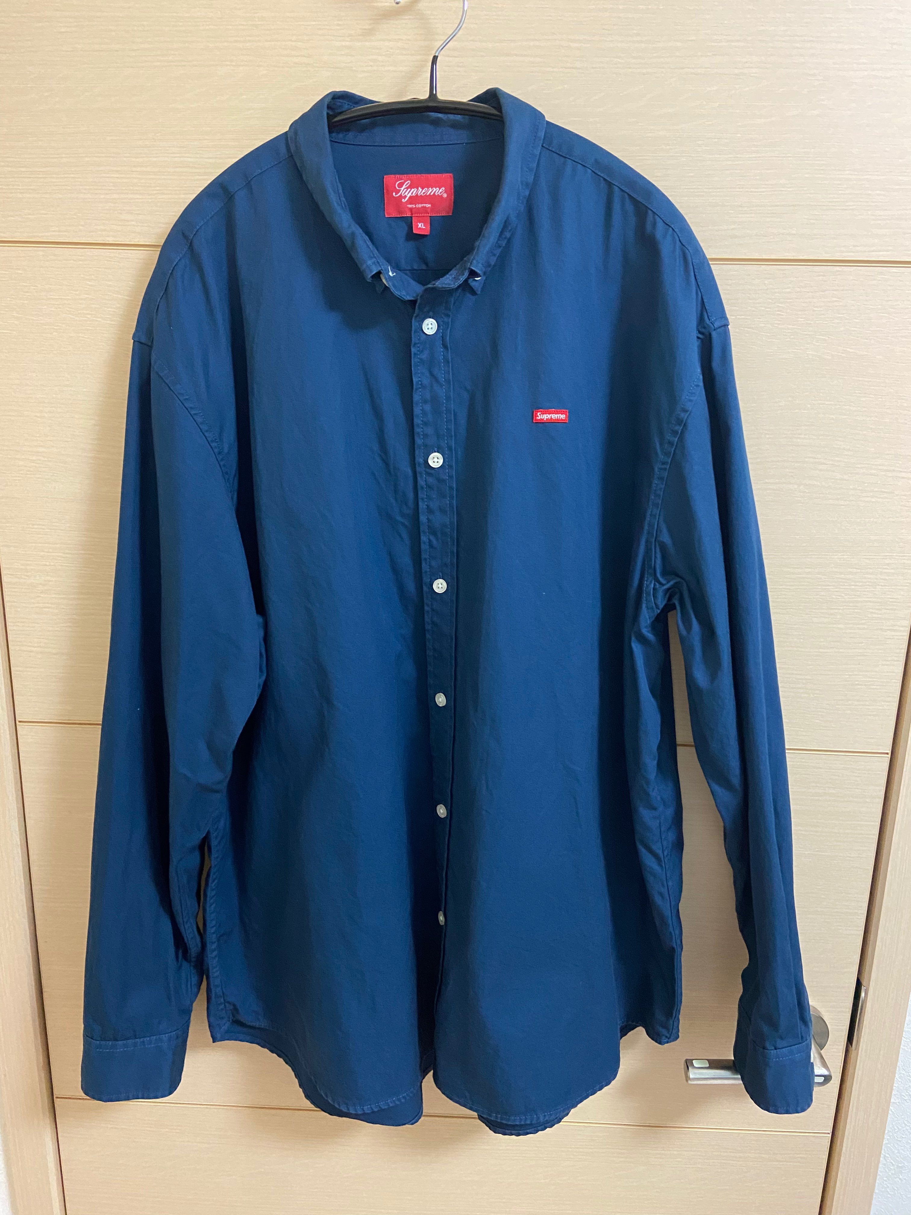 Supreme Small Box Shirt "Navy" (22SS)