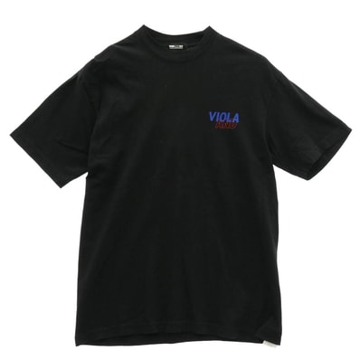 WIND AND SEA ウィンダンシー Tシャツ WDS-VR-22A-02 × VIOLA&ROSES ロゴ プリント コットン 半袖 Tシャツ ブラック系 M【中古】
