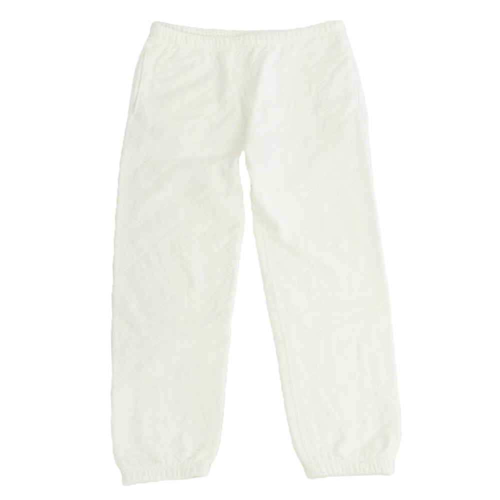 Supreme シュプリーム 18AW Quilted Sweatpant キルティング スウェット パンツ ホワイト系 M【中古】