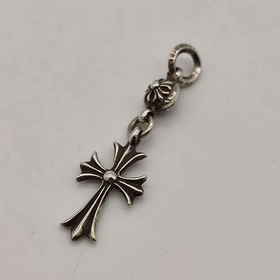 Chrome Hearts 1 Ball Tiny CH Cross Charm "Silver"
