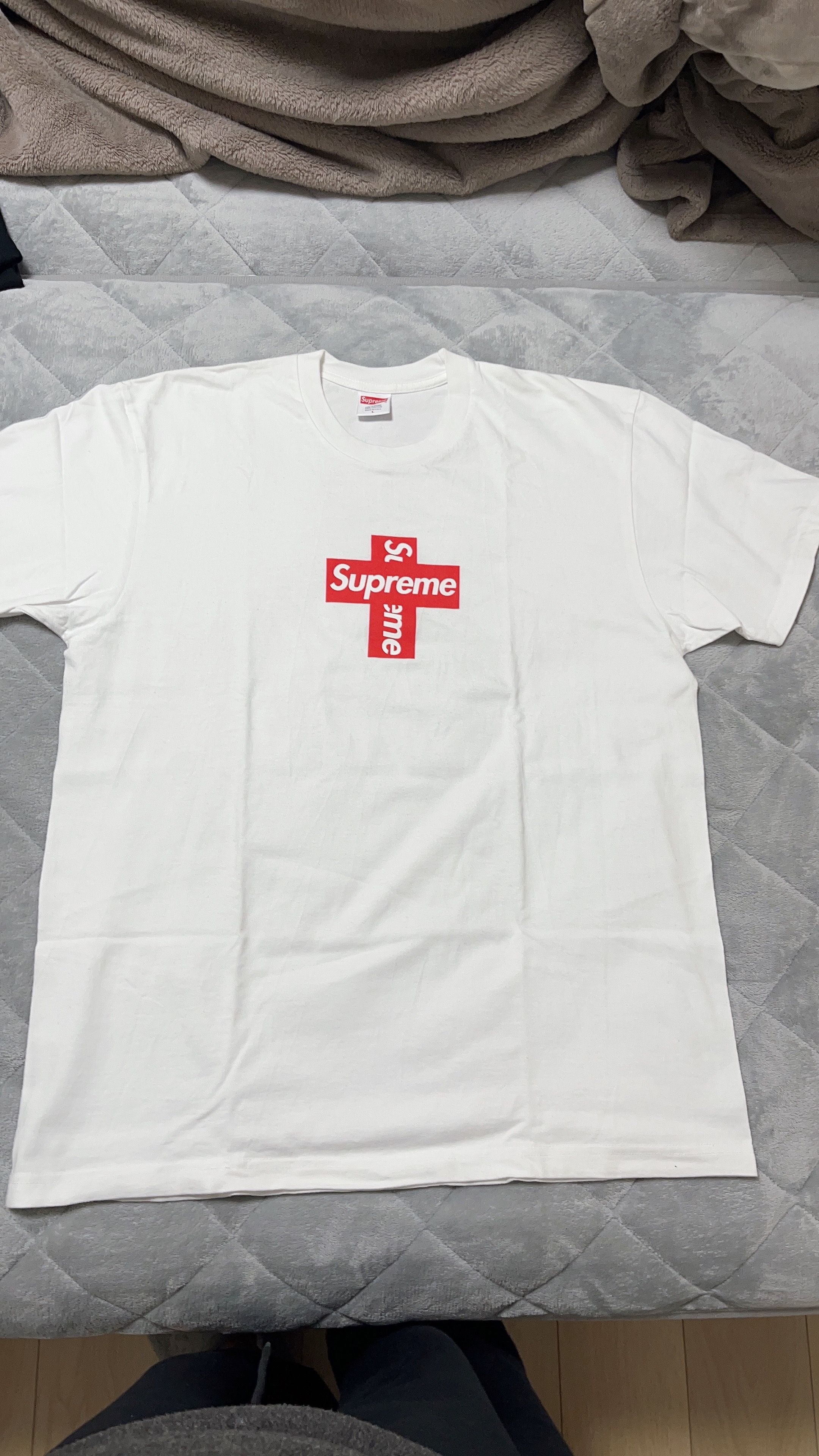 Supreme Cross Box Logo Tee "White"