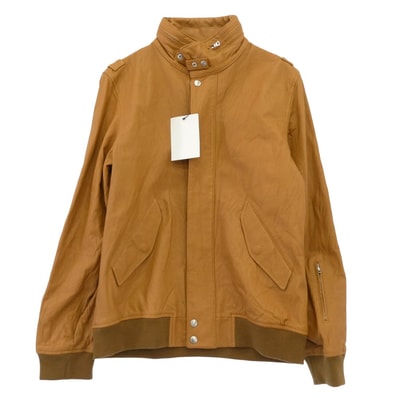 SOPHNET. ソフネット ジャケット 08AW SOPH-89026 10周年記念 シープスキン レザー スタンドカラー ブルゾン ジャケット ブラウン系 L【美品】【中古】