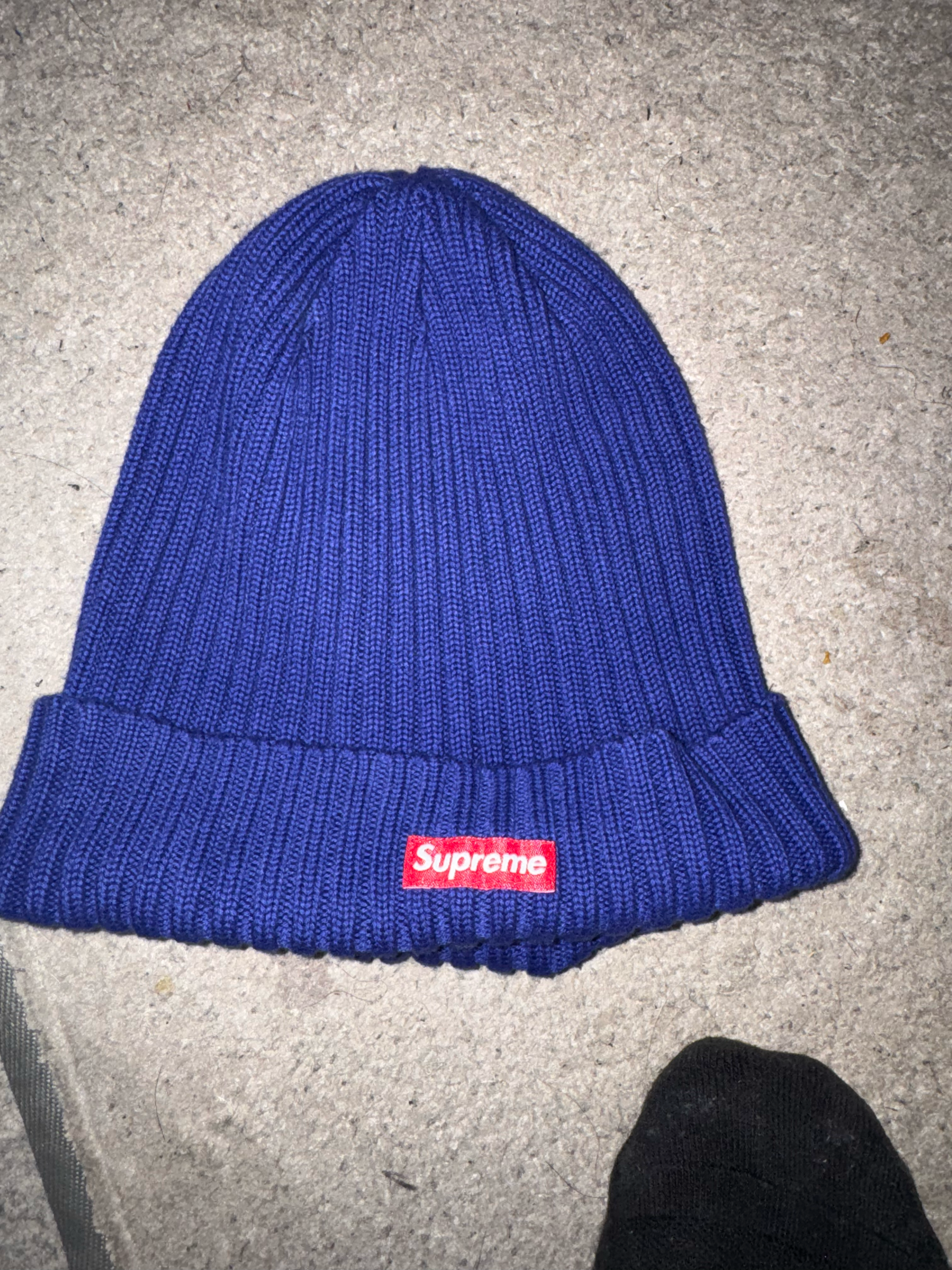 Supreme Overdyed Beanie "Blue"(20SS)