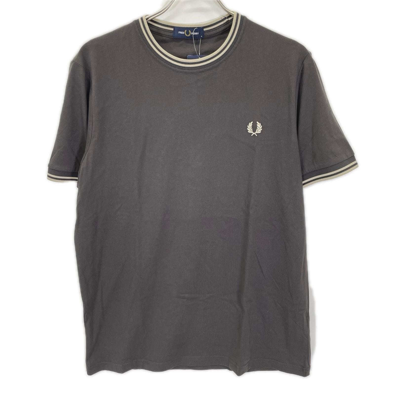 フレッドペリー M1588 グレー Twin Tipped T-Shirt M