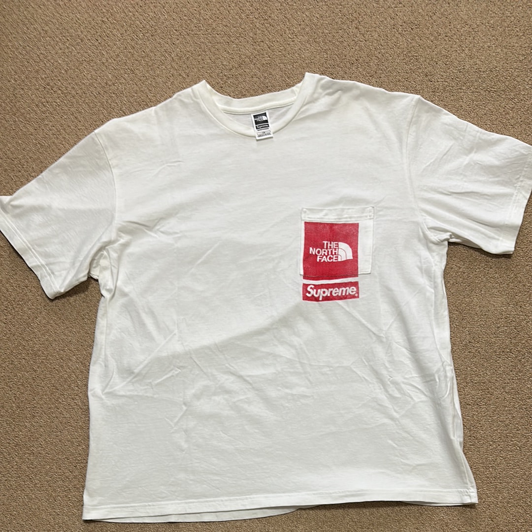 Supreme x The North Face Printed Pocket Tee "White"
