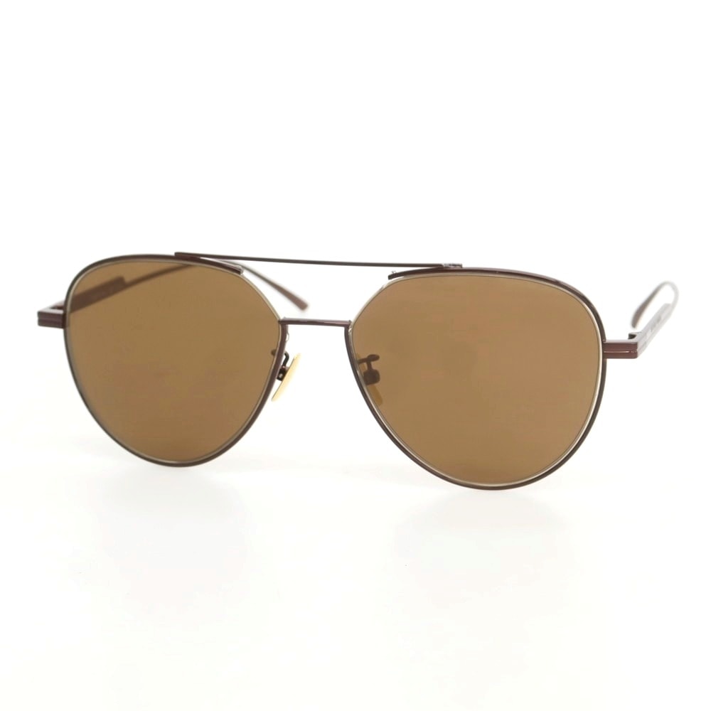 【中古】ボッテガヴェネタ BOTTEGAVENETA ティアドロップ サングラス メタリックブラウン【サイズ59□16 145】【メンズ】