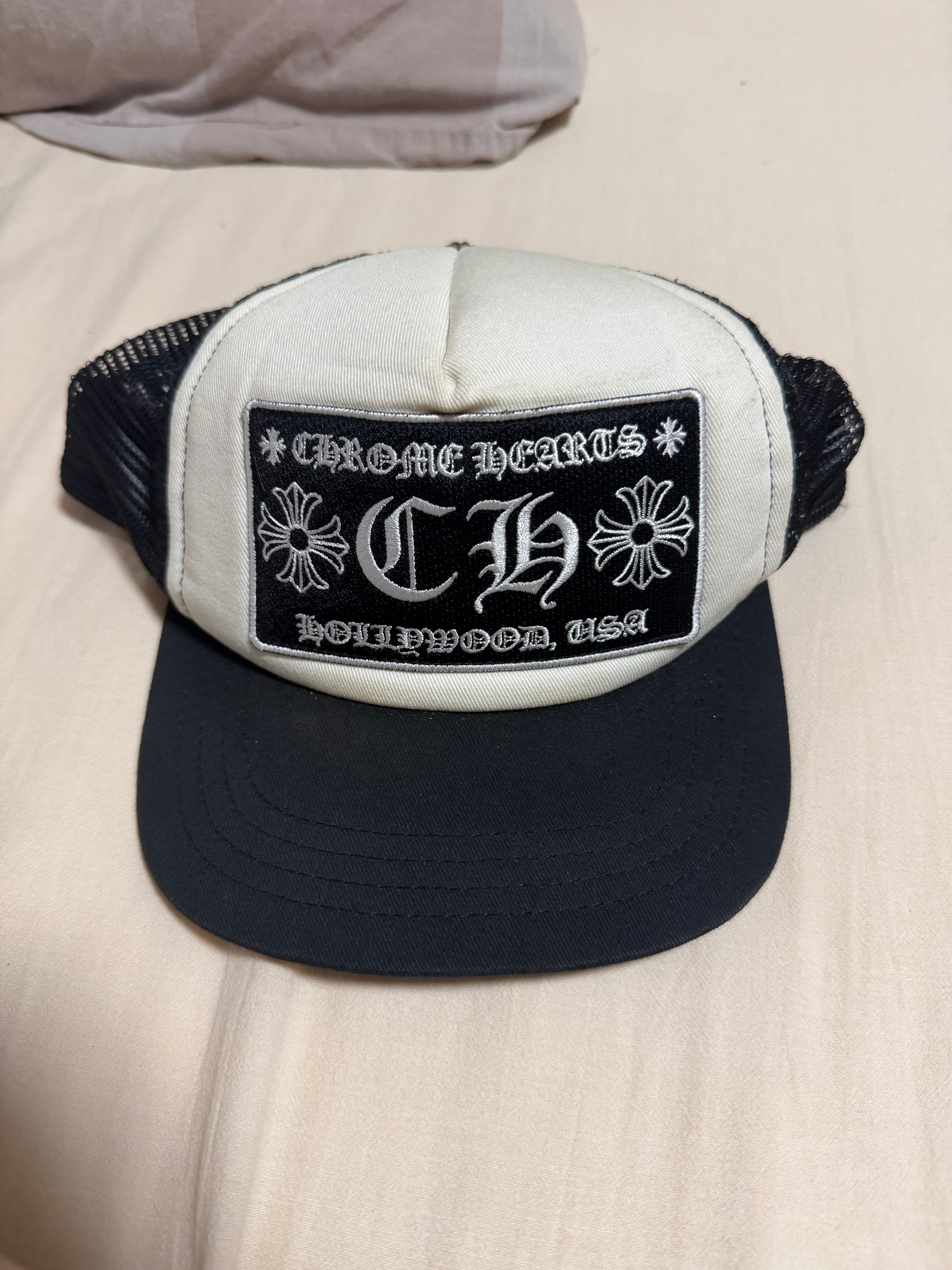 Chrome Hearts Trucker Cap CH "Black/White"