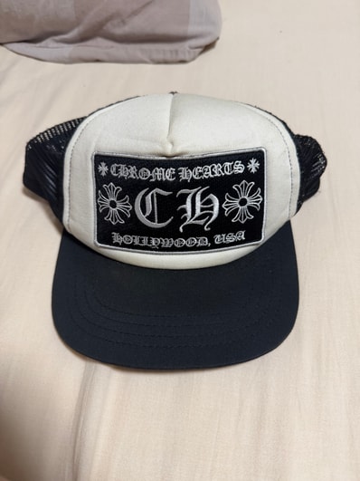Chrome Hearts Trucker Cap CH "Black/White"