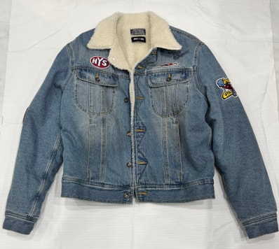 WIND AND SEA x HYSTERIC GLAMOUR Washed Denim Jacket "Washed Blue"