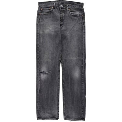 古着 リーバイス Levi's 501 ブラックデニム ストレートデニムパンツ メンズw34相当/eaa638373