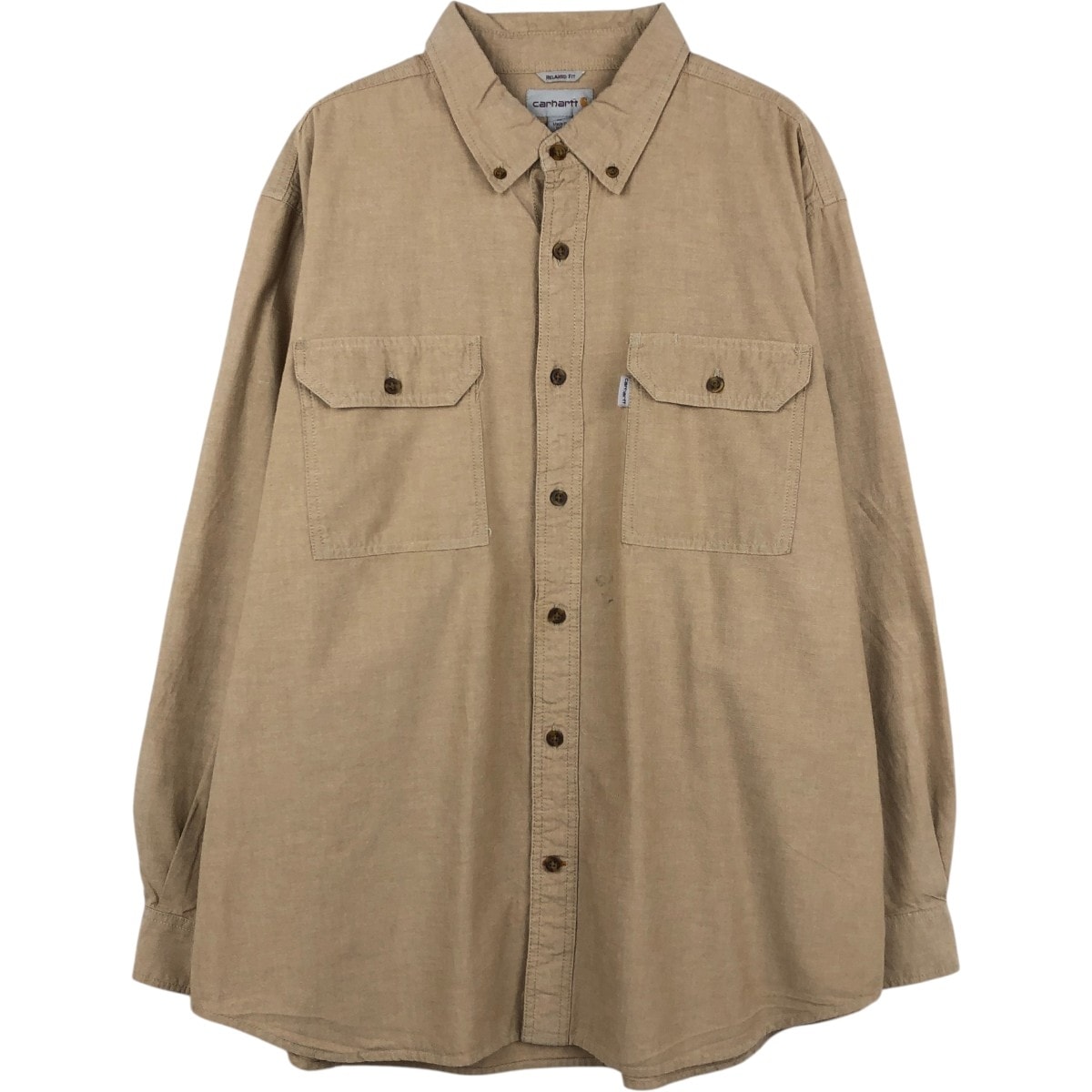 古着 カーハート Carhartt RELAXED FIT 長袖 ボタンダウン ワークシャツ メンズXL相当/eaa676627