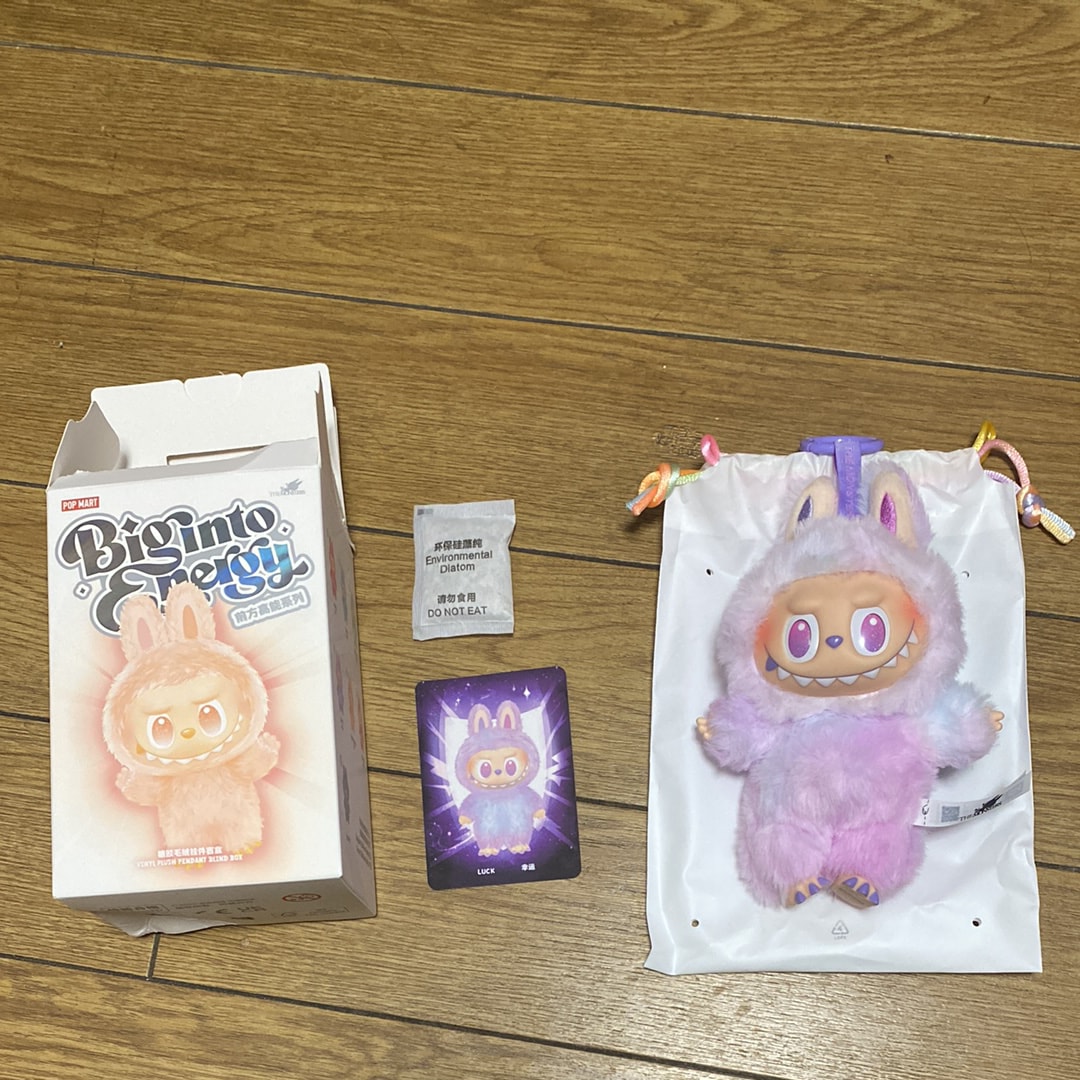 POP MART THE MONSTERS (LABUBU) Big into Energy Series Plush Pendant LUCK