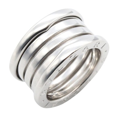 ブルガリ BVLGARI B-zero1 ビーゼロワン リング 4バンド リング・指輪 ジュエリー K18WG(ホワイトゴールド) レディース シルバー系 【中古】