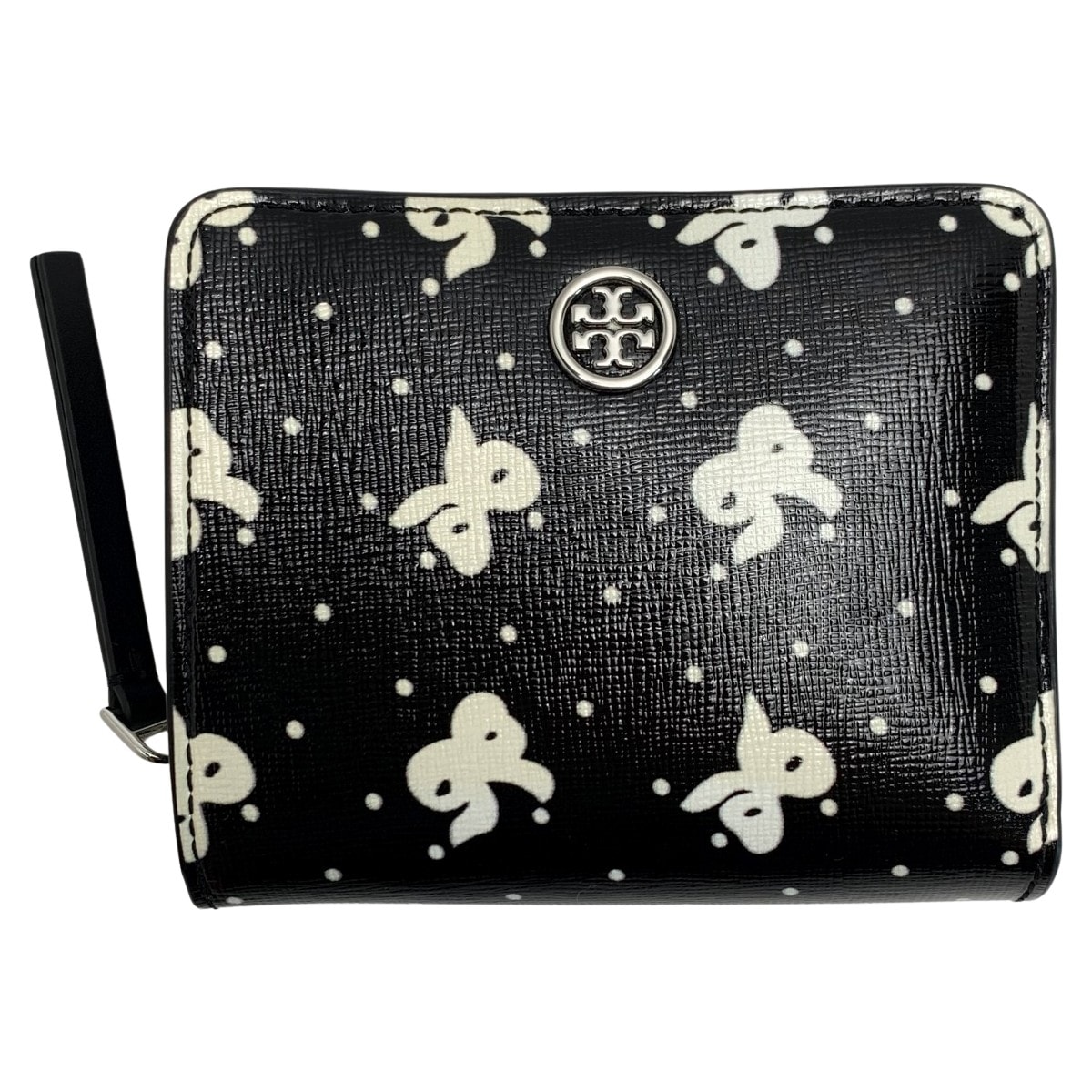 ☆☆TORY BURCH トリーバーチ  ロビンソン プリント バイフォールドウォレット 166031 ブラック 2つ折り財布