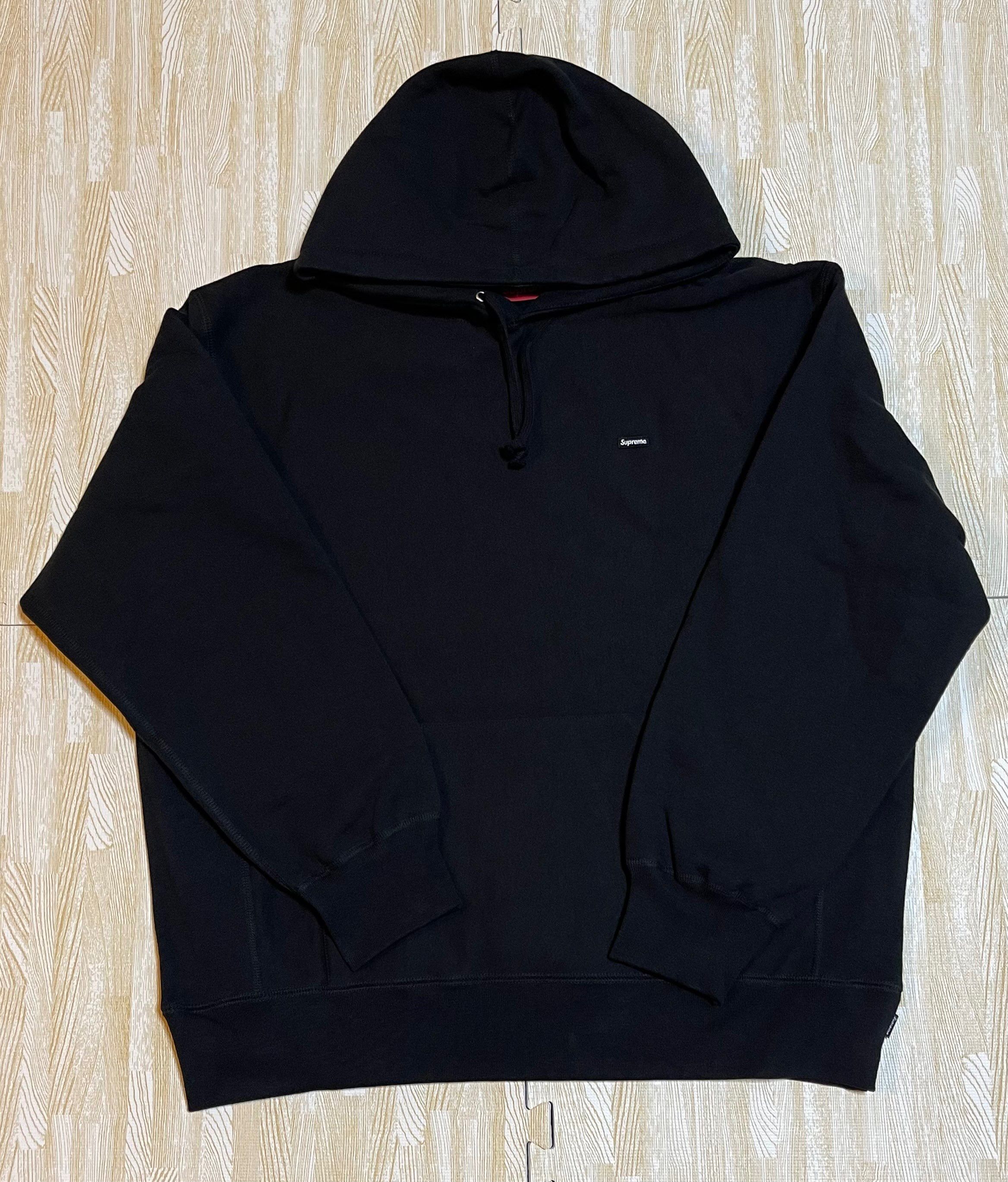 Supreme Small Box Hooded Sweatshirt "Black" (22SS)