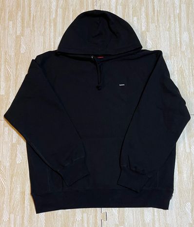 Supreme Small Box Hooded Sweatshirt "Black" (22SS)