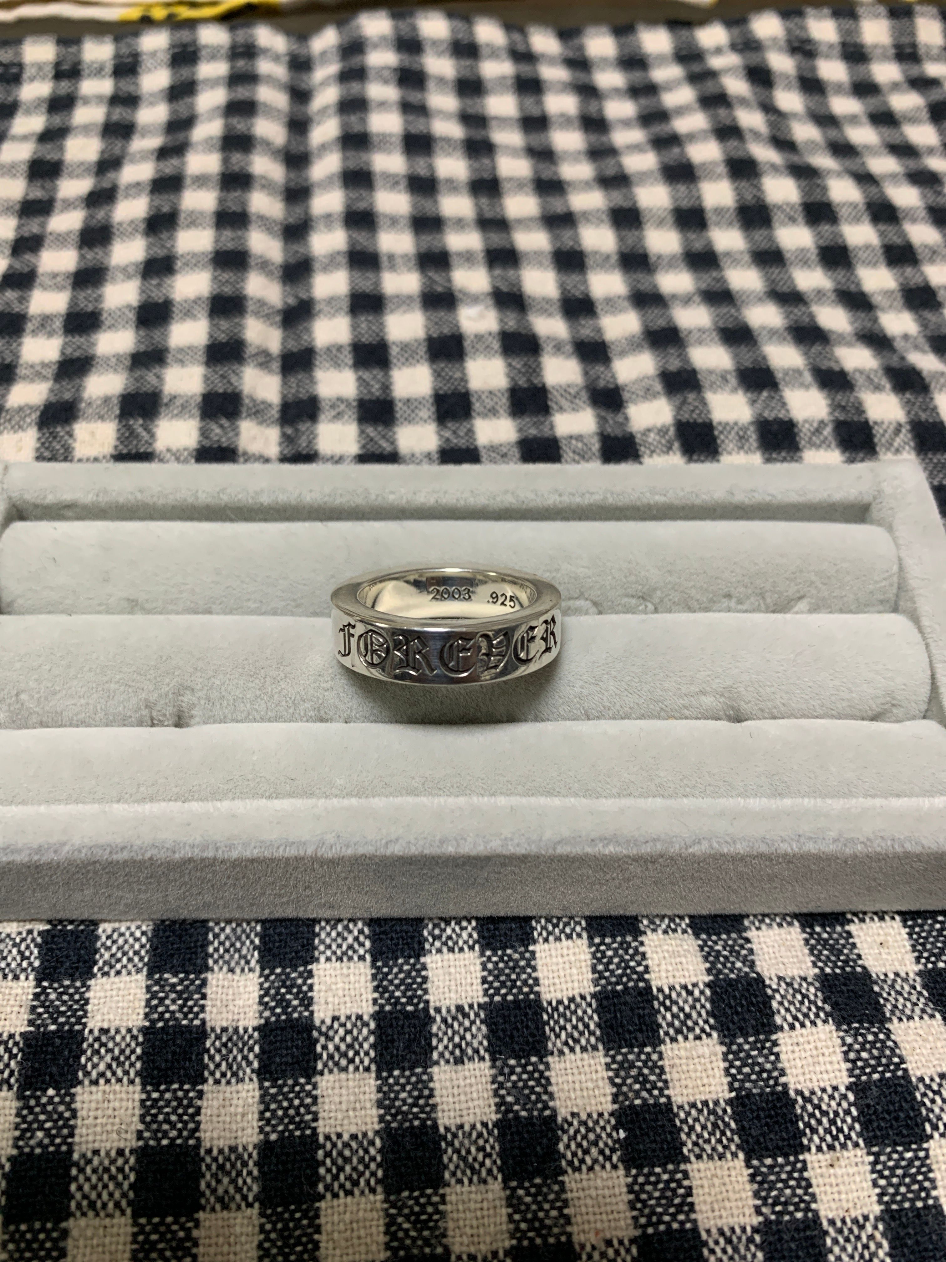 Chrome Hearts Spacer Ring 6mm CH Forever (US7.5-US13) "Silver"