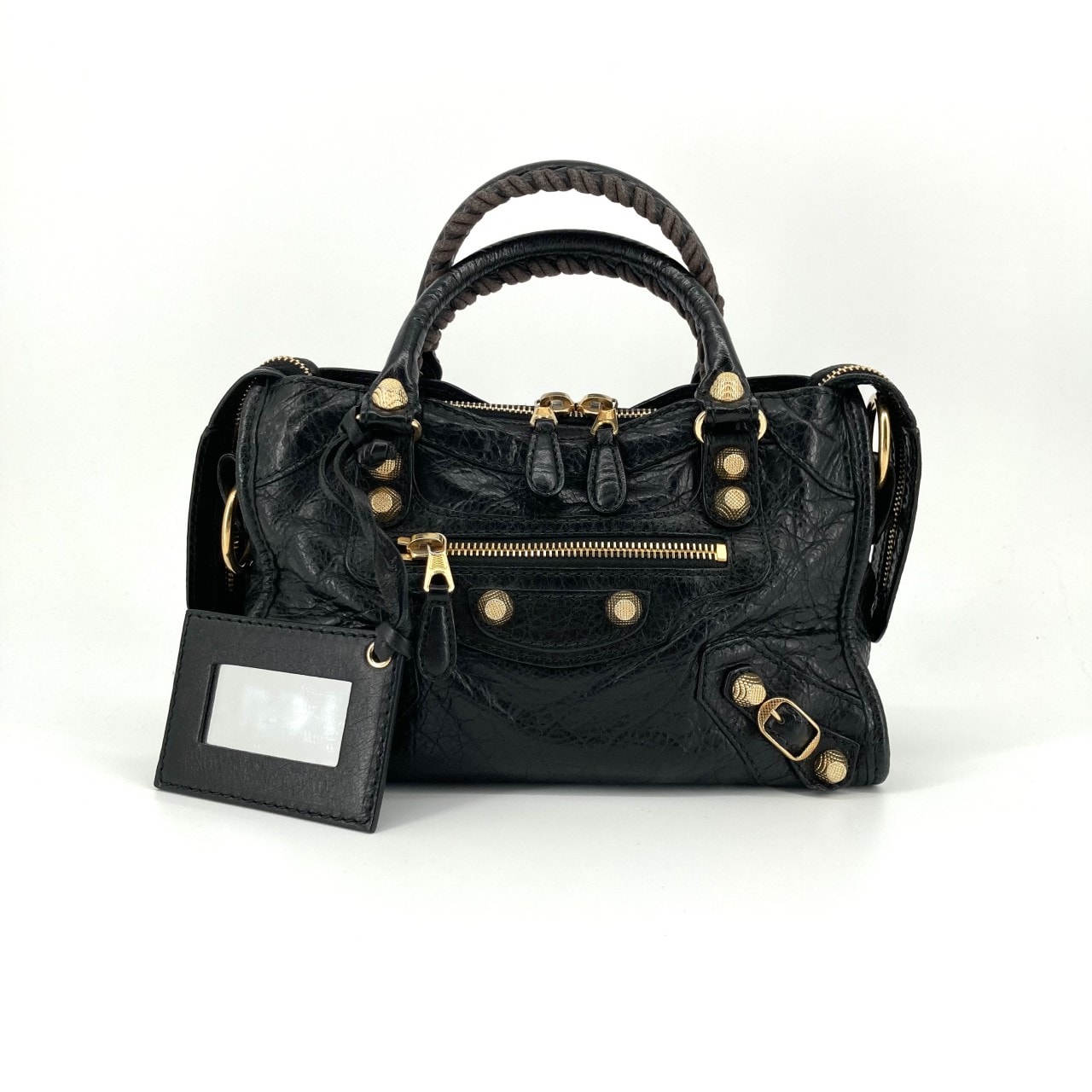 BALENCIAGA(バレンシアガ) ジャイアント  ミニ シティ 2WAY 309544 トートバッグ ブラック