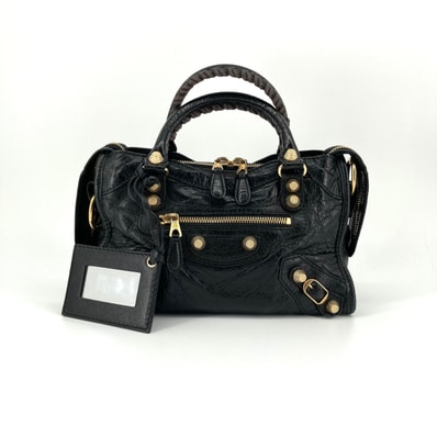 BALENCIAGA(バレンシアガ) ジャイアント ミニ シティ 2WAY 309544 トートバッグ ブラック