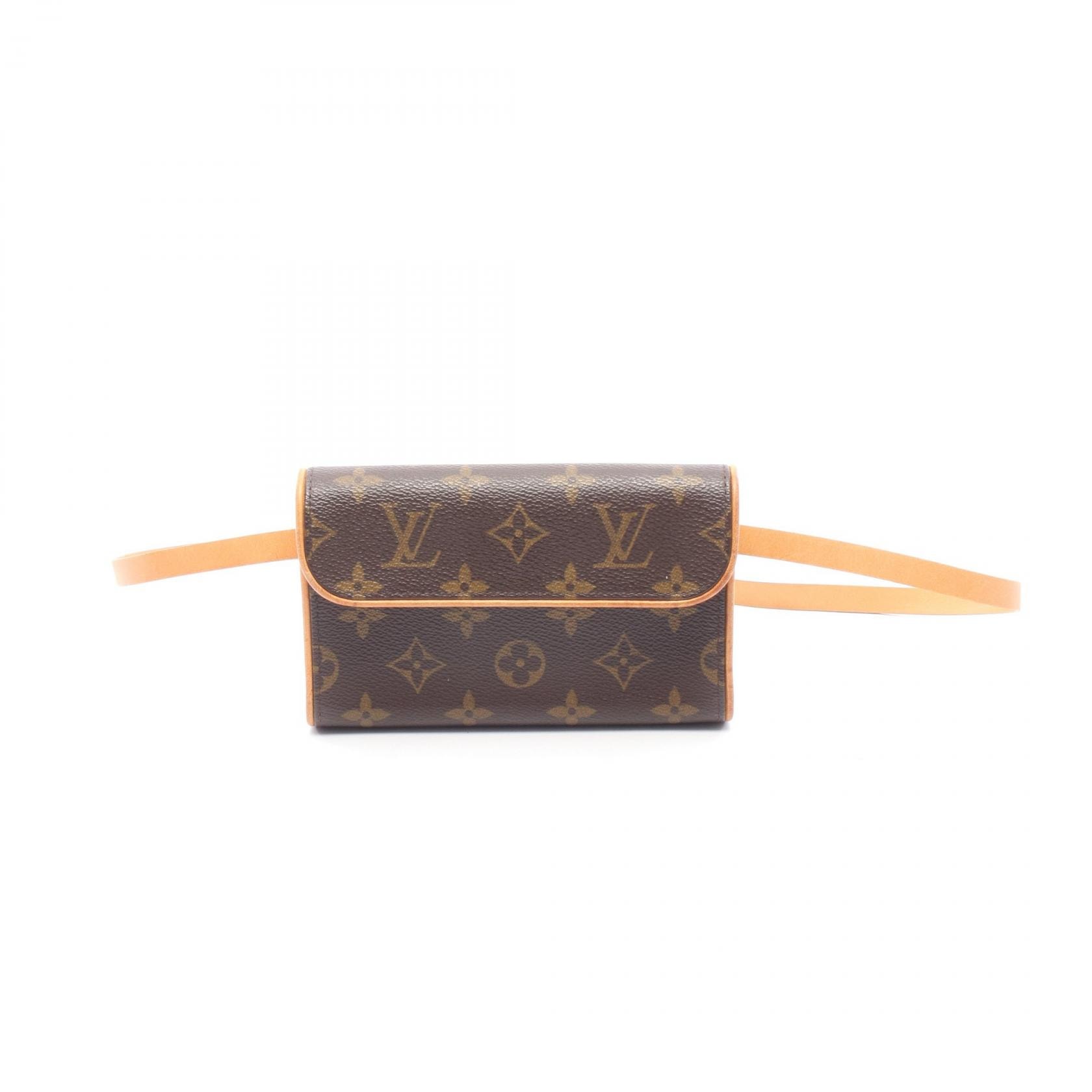 ルイ・ヴィトン LOUIS VUITTON ポシェットフロランティーヌ ウエストバッグ ボディバッグ バッグ PVCコーティングキャンバス レザー モノグラム レディース ブラウン系 M51855 【中古】
