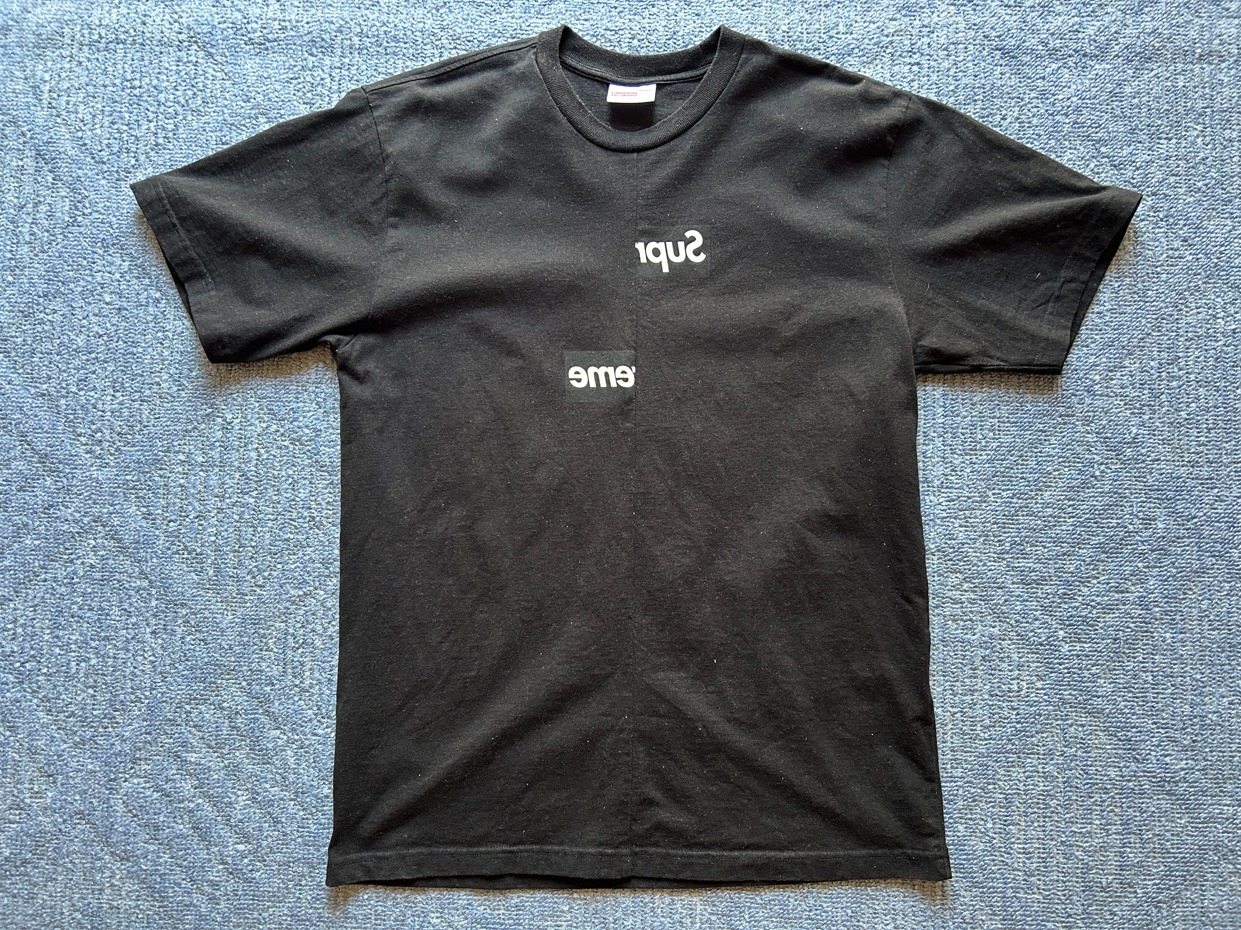 Supreme / Comme des Garçons SHIRT® Split Box Logo Tee "Black"