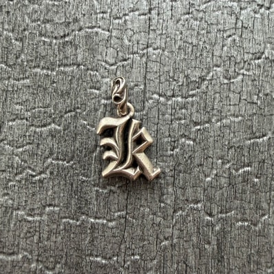 Chrome Hearts Alphabet Stack Charm K Initial Charm "Silver"