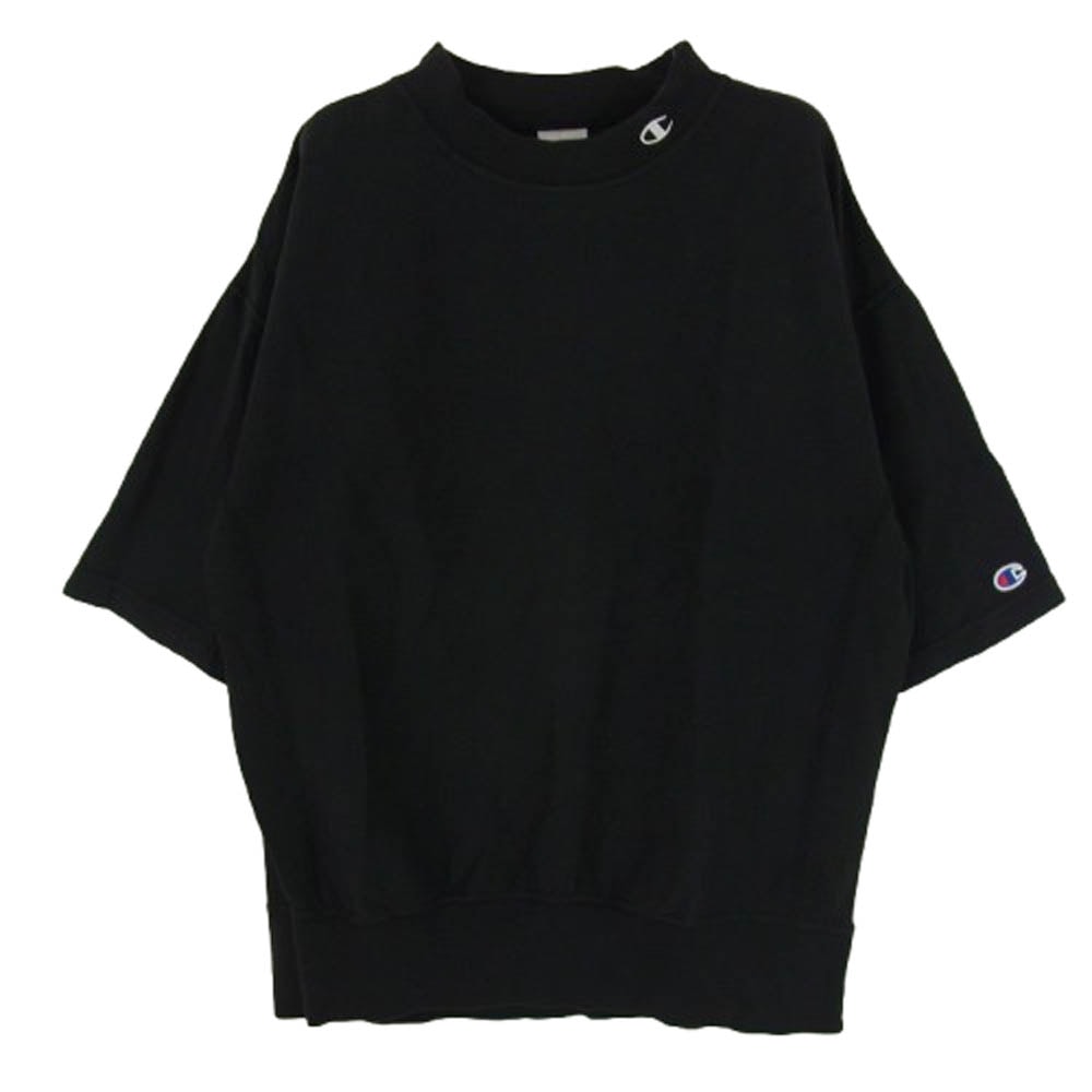 Champion チャンピオン Tシャツ C8-N304 monkey time REVERSE WEAVE モンキータイム リバースウィーブ モックネック 半袖 Tシャツ ブラック系 M【中古】
