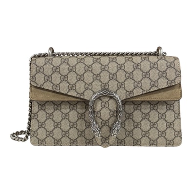 グッチ ディオニュソス ショルダーバッグ GGスプリームキャンバス 400249 ベージュ ユニセックス GUCCI 中古