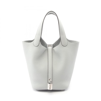 エルメス HERMES ピコタンロックPM ハンドバッグ バッグ レザー トリヨンクレマンス トリヨンクレマンス ブルーグラシエ K刻印(2025年製造) レディース ブルー系 【中古】