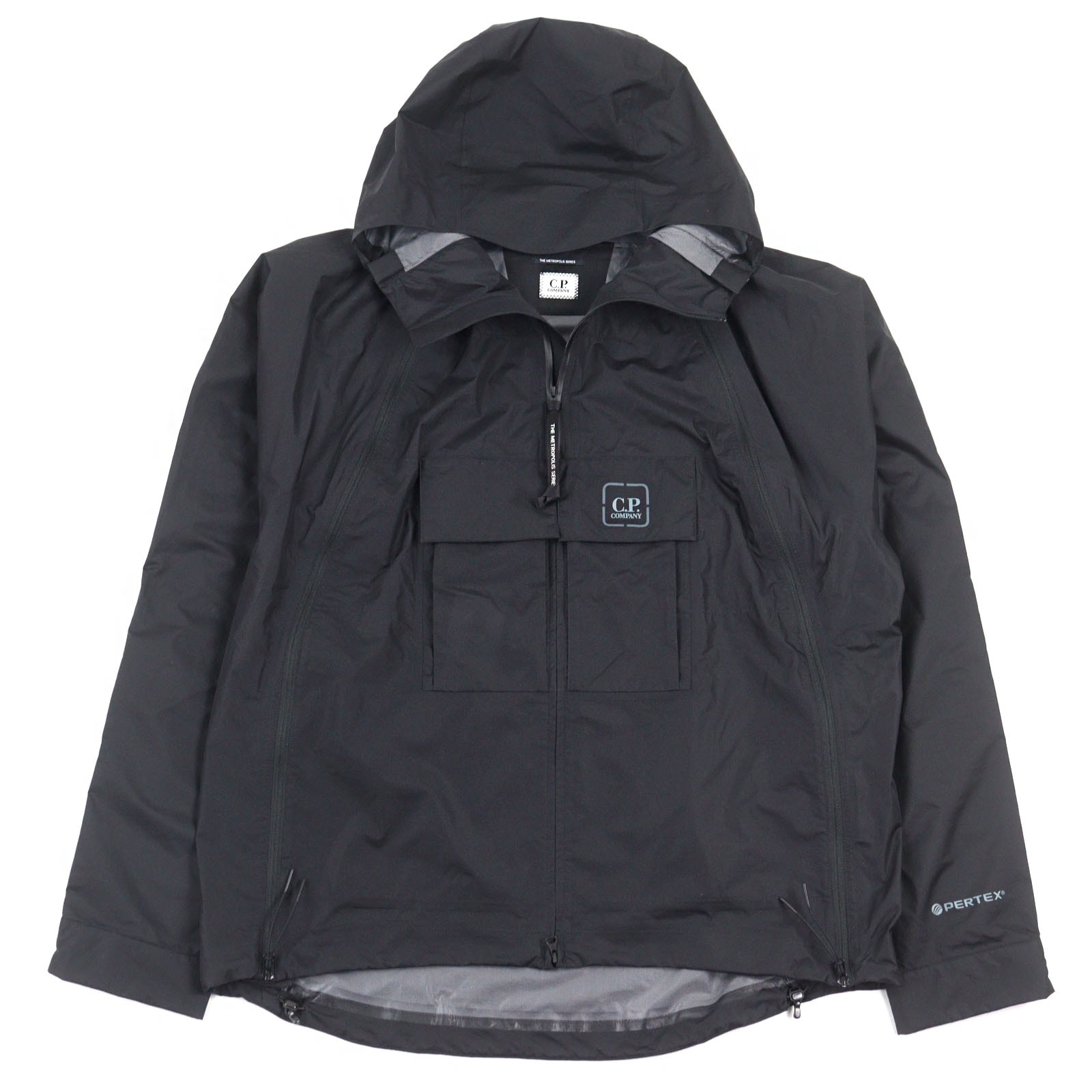 未使用品 シーピーカンパニー
 ジャケット Metropolis Series Pertex Hooded Bloom Jacket ブラック メンズ 52 16CLOW037A
