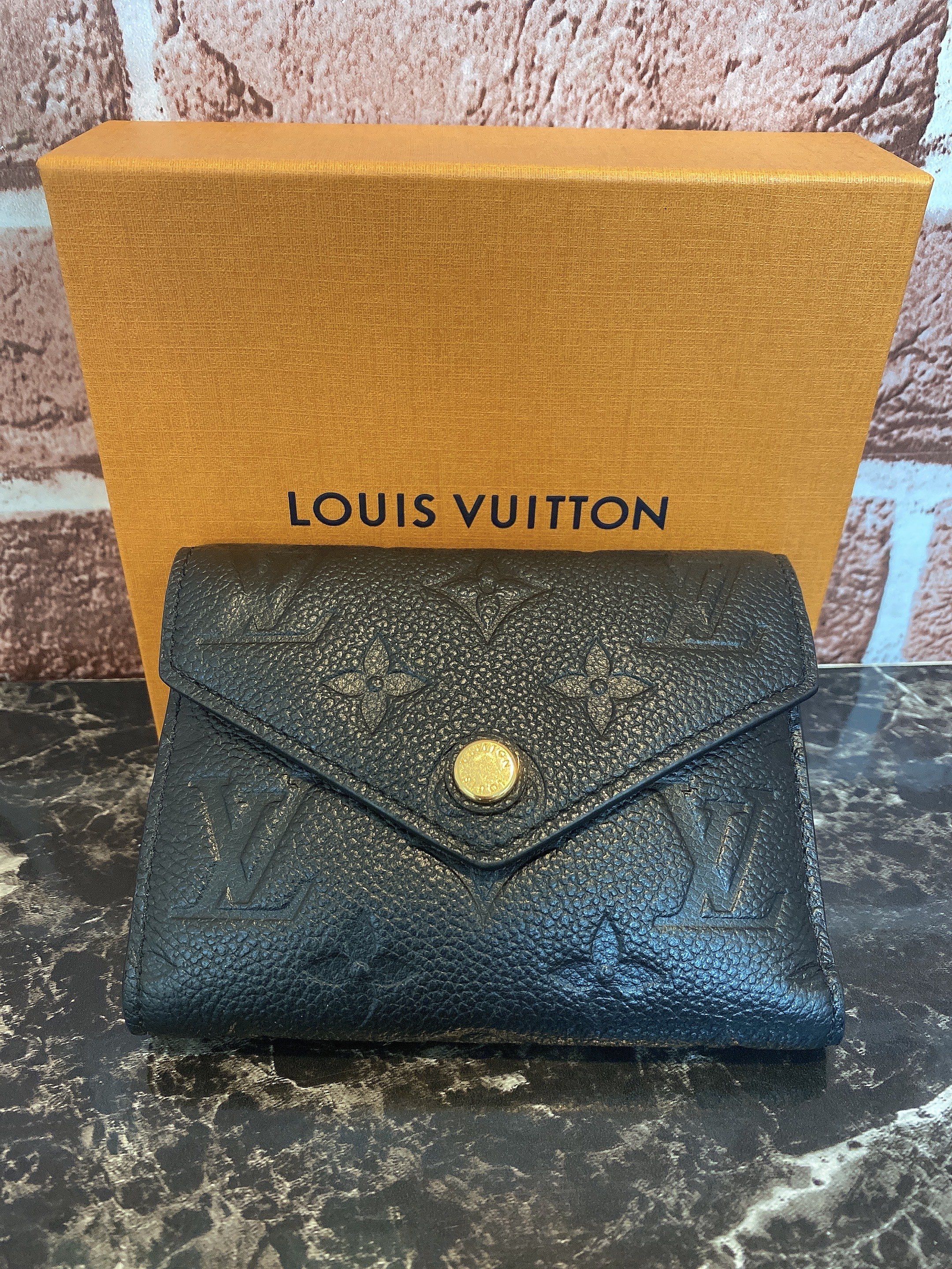 Louis Vuitton Victorine Wallet Monogram Empreinte "Noir"